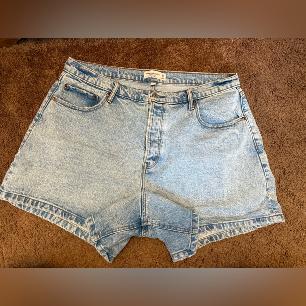 Abercrombie & Fitch Light Blue Jean Shorts